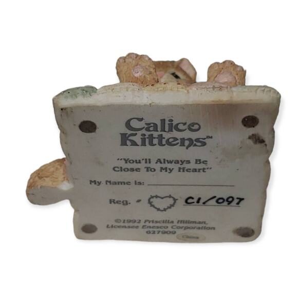 Calico Kittens "You'll Always Be Close To My Heart" Collectible Cat - Picture 7 of 8